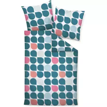 Постельное белье «Жанин» J. D.87093 02 200x220 2x80x80", на молнии Janine, цвет schwarz platin