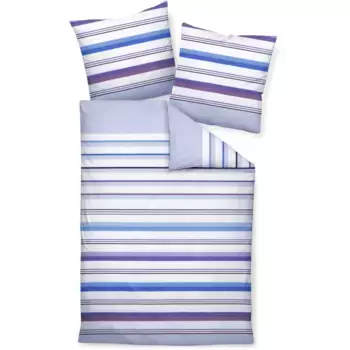 Постельное белье «Жанин» J. D.87094 08 240x220+2x80x80", на молнии Janine, цвет traubenmischun dunstblau