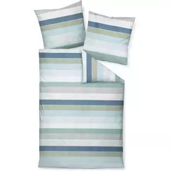 Постельное белье «Жанин» J. D.87097 08", на молнии Janine, цвет salbeigrn eukalyptus