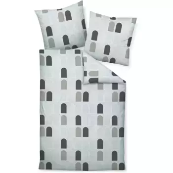 Постельное белье «Жанин» J. Д. 87084", на молнии Janine, цвет dampfsilber