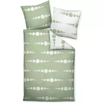 Постельное белье «Жанин» J. D.87091 08 200X200+2x80x80", на молнии Janine, цвет nebelgrn