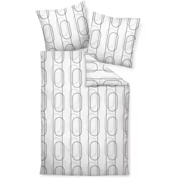 Постельное белье «Жанин» J. D.87092 07 135X200,80x80", на молнии Janine, цвет kaffee mondstrahl