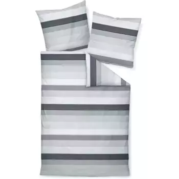 Постельное белье «Жанин» J. D.87097 08", на молнии Janine, цвет platin graphit