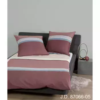 Постельное белье «Жанин» J. Д. 87066", на молнии Janine, бордовый/розовый