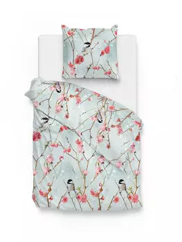 Постельное белье Zo!Home Classic Flanell Sender winterliche rosa Blumenzweige, розовый
