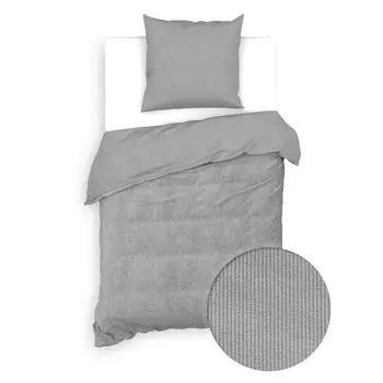 Постельное белье Zo!Home Velluto a Coste, 220x1x140 см цвет lava grey