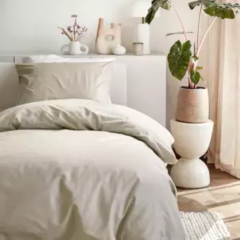 Постельное белье Золушка «Weekend», высококачественное качество Renforc, изготовлено из 100% хлопка, постельное белье и наволочки на молнии, легкое в уходе, сертифицировано STANDARD 100 от OEKO-TEX, экологичное Cinderella, цвет sand