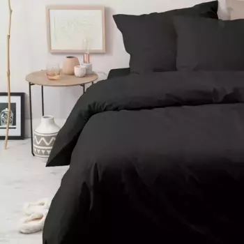 Постельное белье Золушка «Weekend», высококачественное качество Renforc, изготовлено из 100% хлопка, постельное белье и наволочки на молнии, легкое в уходе, сертифицировано STANDARD 100 от OEKO-TEX, экологичное Cinderella, черный