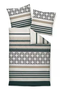 Постельные принадлежности Janine, 135x200 см, бежевый/белый/серый