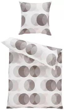 Постельные принадлежности Janine, 135x200 см, серо-коричневый/бежевый/серый