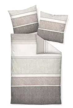 Постельные принадлежности Janine, 135x200 см, серый/песочный/светло-коричневый