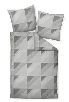 Постельные принадлежности Janine, 155x200 см, серый/белый