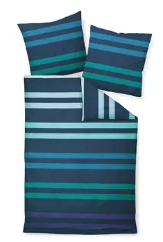 Постельные принадлежности Janine, 155x220 см, синий/бирюзовый/белый