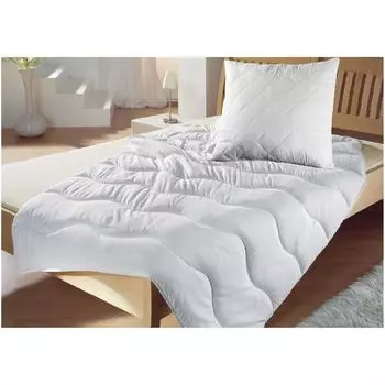 Постельный комплект 135х200см / 80х80см "Изысканный чехол АЛОЭ ВЕРА", одеяло/подушка из микрофибры, стирка при температуре до 60 градусов, для людей с аллергией на домашнюю пыль - Oeko-TEX Bestlivings