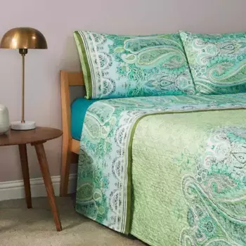 Постельный Комплект Из Атласа Мергеллина 250X280 Bassetti, зеленый