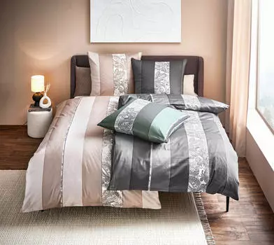 Постельный орнамент из атласа Dieter Knoll, антрацитовый