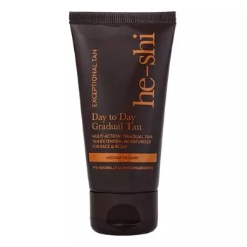 Постепенный загар Day To Day - 50 мл, дорожный формат, от среднего до темного He-Shi