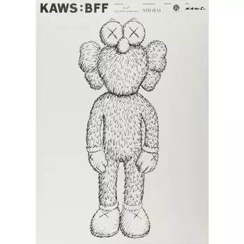 Постер Kaws BFF Exhibition