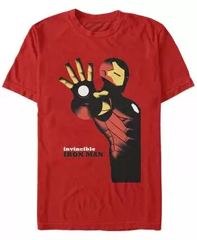Постер Marvel Men's Invincible Iron Man, футболка с коротким рукавом Fifth Sun, красный