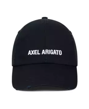 Постиранная фирменная кепка Axel Arigato, черный