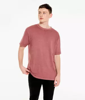 Постиранная футболка свободного кроя с круглым вырезом Aeropostale, коричневый