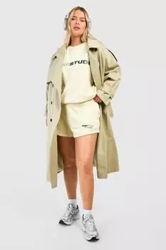Постиранные шорты для бега джоггеров Plus Dsgn Studio boohoo, желтый