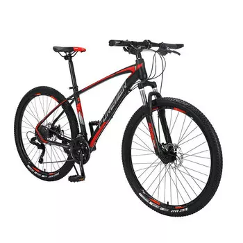 Постоянный 27 горный велосипед с регулируемой скоростью, 27,5-дюймовый велосипед из алюминиевого сплава для мужчин и женщин для взрослых, внедорожник, черный и красный, отправленный с завода FOREVER