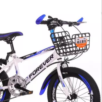 Постоянный детский велосипед, горный велосипед, 22 дюйма, бело-синие колеса, скорость + нейкед-велосипед HJ FOREVER