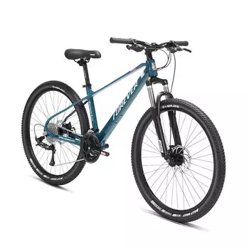 Горный велосипед унисекс FOREVER из магниевого сплава 26 дюймов 27 скоростей, синий/зеленый