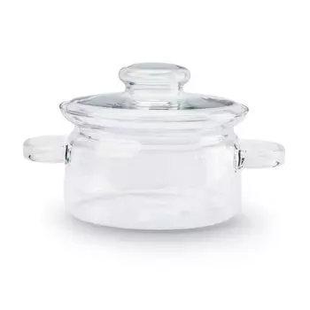 POT стеклянная кастрюля со стеклянной крышкой, суповая кастрюля для микроволновой печи, термостойкая SIMAX 1,5