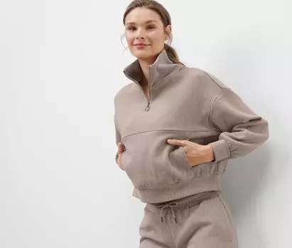 Пот свитер Tchibo, крапчатый бежевый