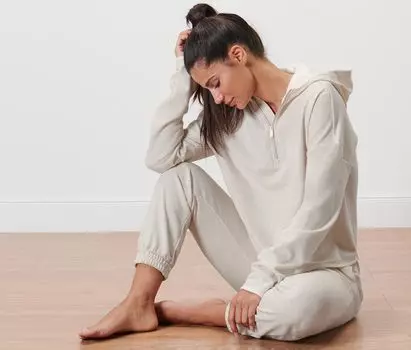 Пот свитер Tchibo, крапчатый бежевый