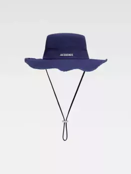 Потертая экспедиционная шляпа Ле Боб Артишо Jacquemus, темно-синий