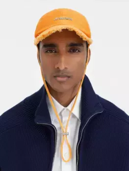 Потертая бейсболка Ла Каскетта Артишо Jacquemus, темно-оранжевый