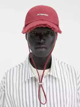 Потертая бейсболка Ла Каскетта Артишо Jacquemus, темно-красный