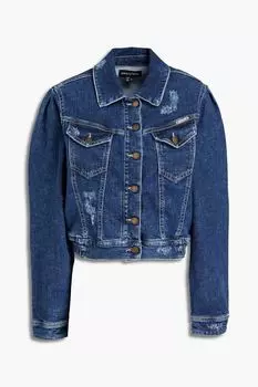 Потертая джинсовая куртка RETROFTE, синий