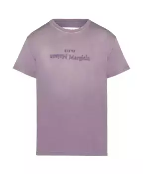 Потертая футболка и поло Maison Margiela, фиолетовый