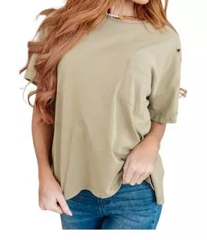 Потертая футболка коричневого цвета Sew In Love