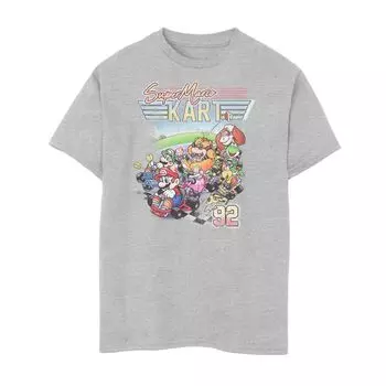 Потертая футболка Mario Kart 92 Group Shot для мальчиков 8–20 лет Licensed Character