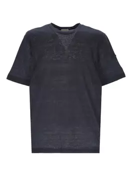 Потертая футболка Moncler, синий