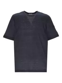 Потертая футболка MONCLER, синий