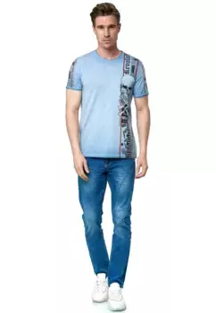 Потертая футболка Rusty Neal, синий