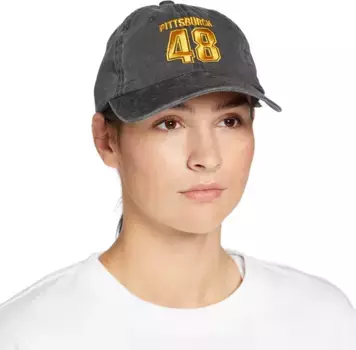 Потертая кепка DICK's Heritage Shop DICK'S Sporting Goods, черный/золотой