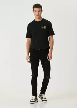 Потертые джинсы Amiri, черный