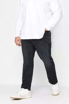 Потертые джинсы Badrhino Big & Tall, черный