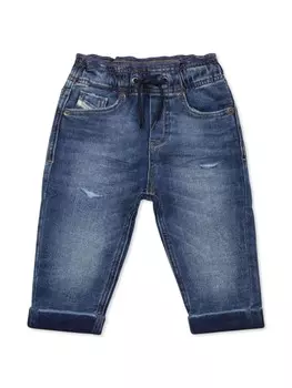 Потертые джинсы Diesel Kids, синий