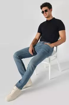 Потертые джинсы Karl Colin'S, синий