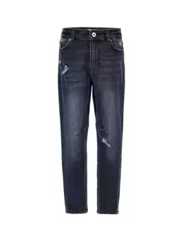 Потертые джинсы Little Boy's & Boy's Skateboard Moschino, синий