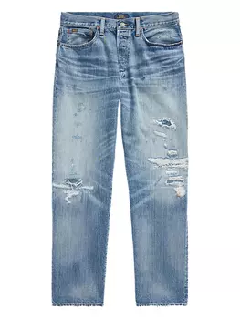 Потертые джинсы Polo Ralph Lauren, синий