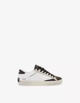 Потертые кроссовки Crime London, белый